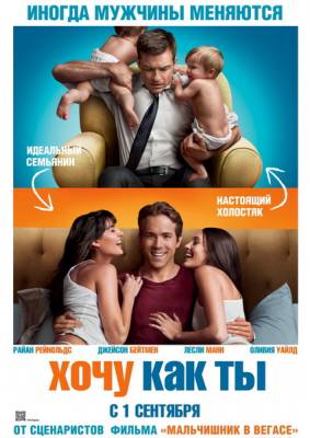 Смотреть бесплатно фильм Хочу как ты / The Change-Up (2011)